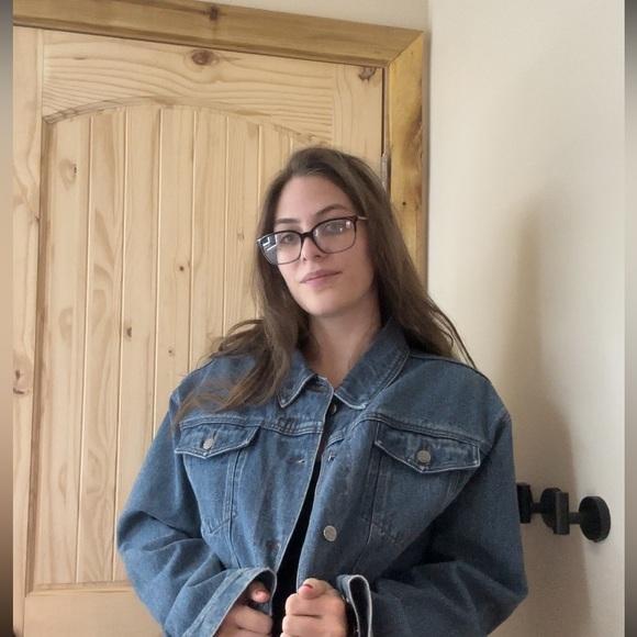 Vintage HARLEY DAVIDSON mens jean jacket Sz L V-Twin Power Fleece Liner N6 - Picture 9 of 11